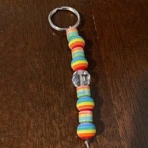 Pride beaded keychain